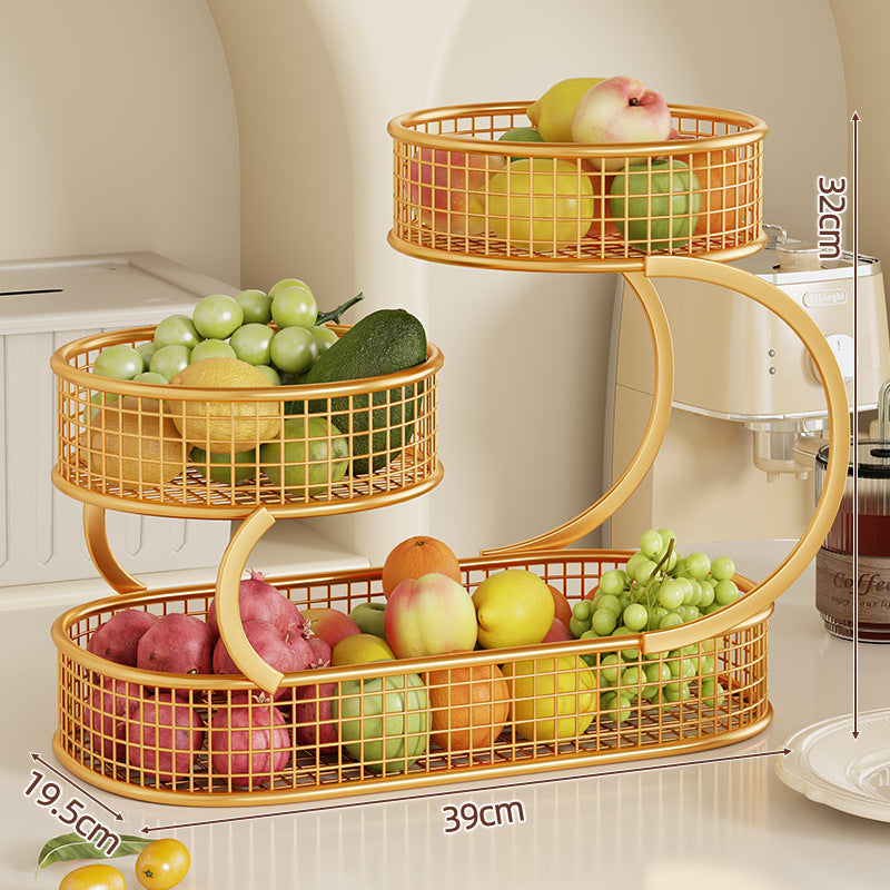 Drei-Tier Metall Küche Obst und Gemüse Lager Organizer