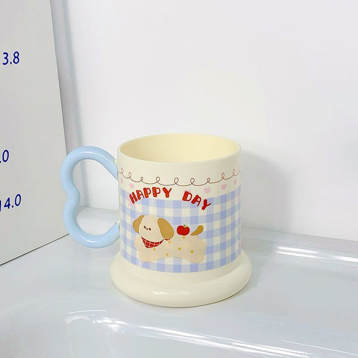 Keramiktasse mit Verspieltem Welpenmotiv Karnz