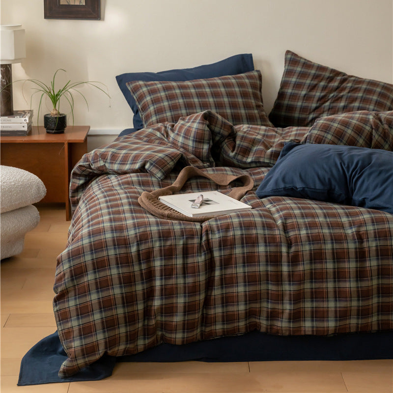 Gemütliches Flanell Bettüberwurf Set