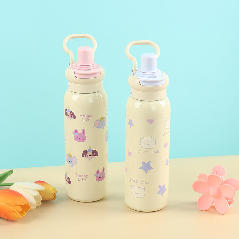 Damen Kinderfreundliche Edelstahl-Trinkflasche Karnz