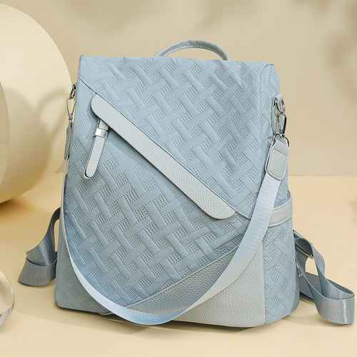 Elegante Strukturierte Leder Rucksack Karnz