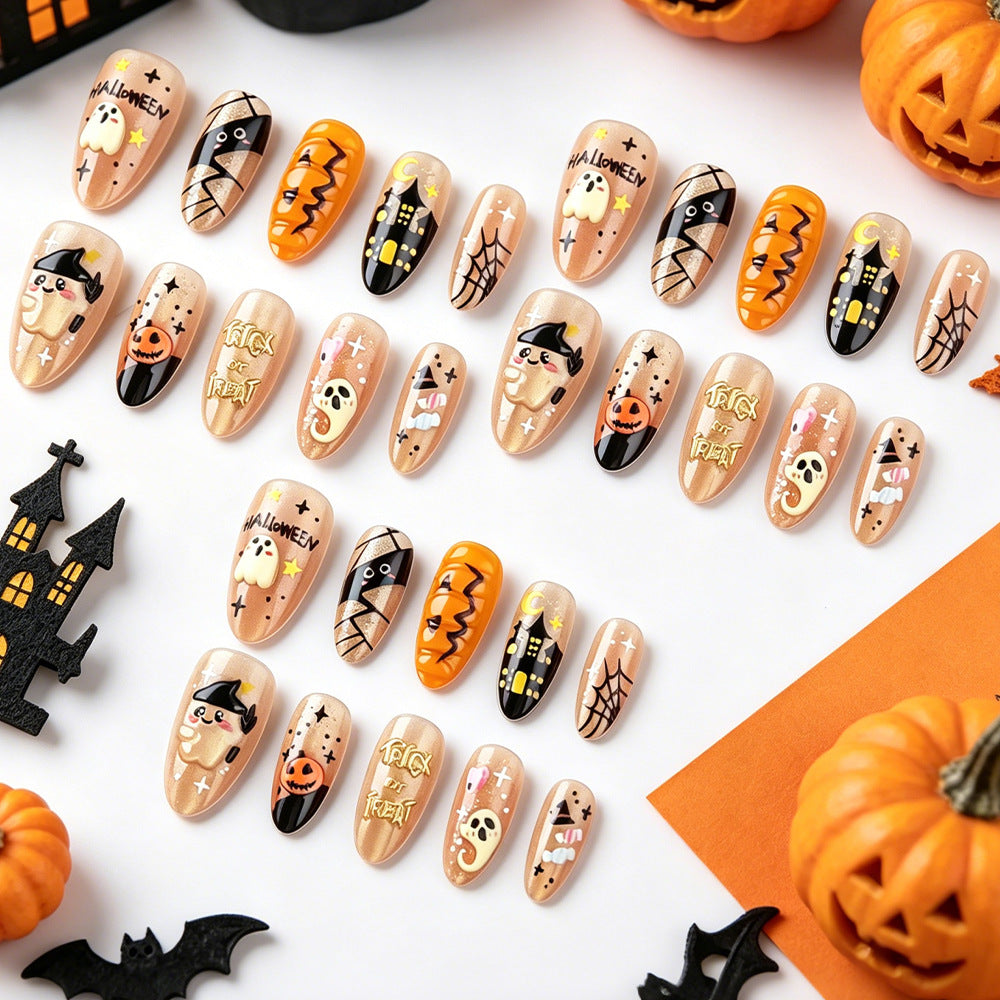 Halloween-Themen Druck-Nagelkunstset Karnz 1787543133