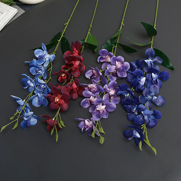 Elegante Faux-Orchideenstängel für die Heimdekoration
