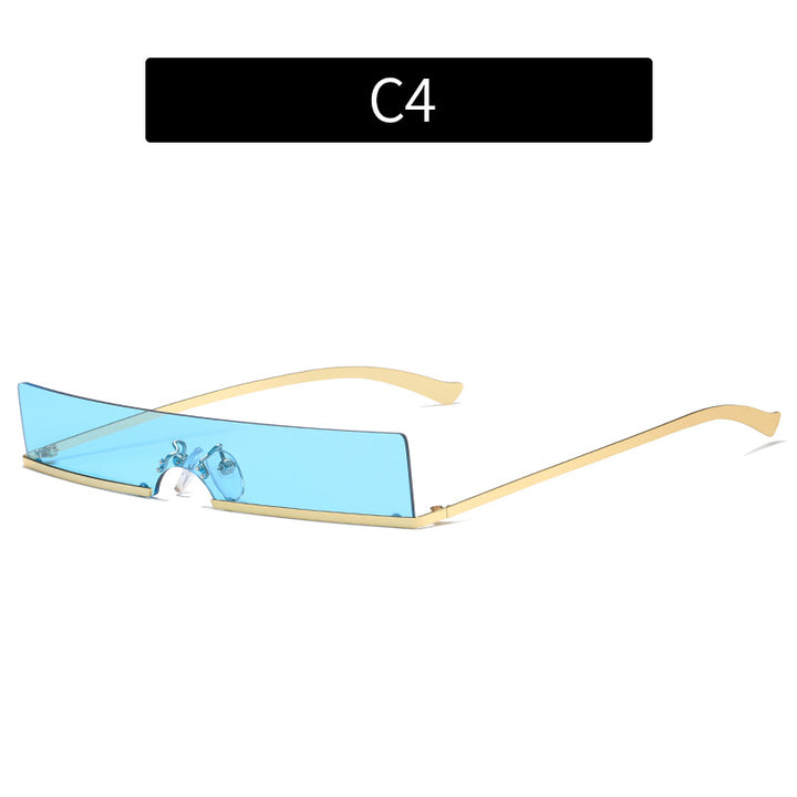 Minimalistische Katzenaugen-Sonnenbrille
