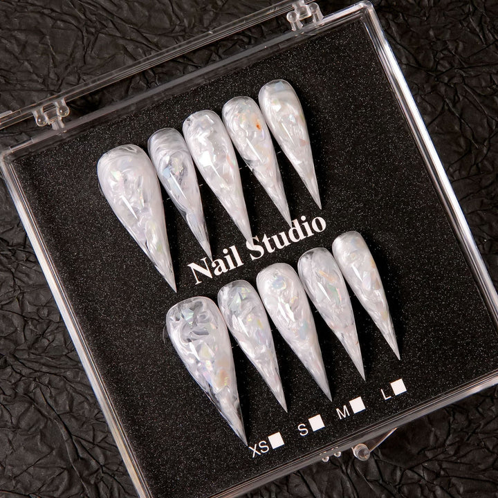Künstlerische Stiletto Press-On Nagelverzierungen  1791254780