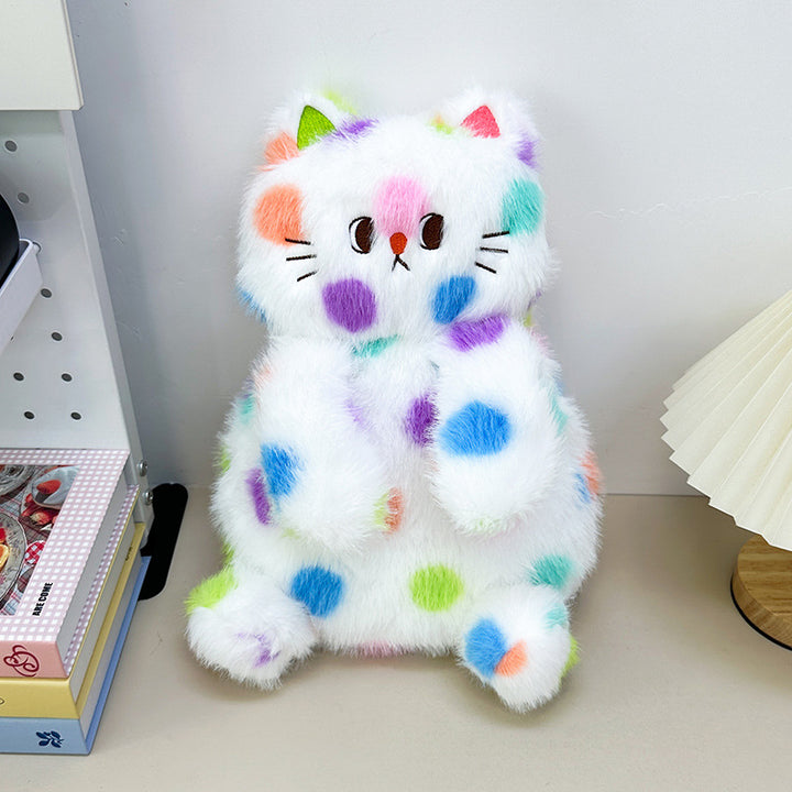Plüsch Tasche mit Verspieltem Katzenmotiv Karnz