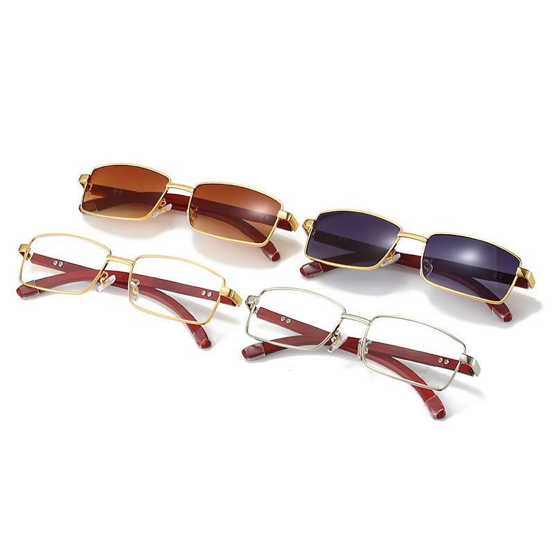 Damen modische Sonnenbrille mit stylischem Metall- und Kunststoffrahmen Karnz