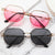 Damen Designer-Sonnenbrille im modernen Achteck-Design Karnz