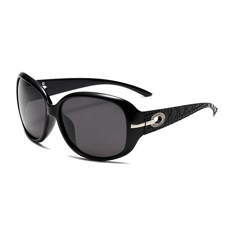 Damen Elegante Oversized Sonnenbrille mit modischem Muster Karnz