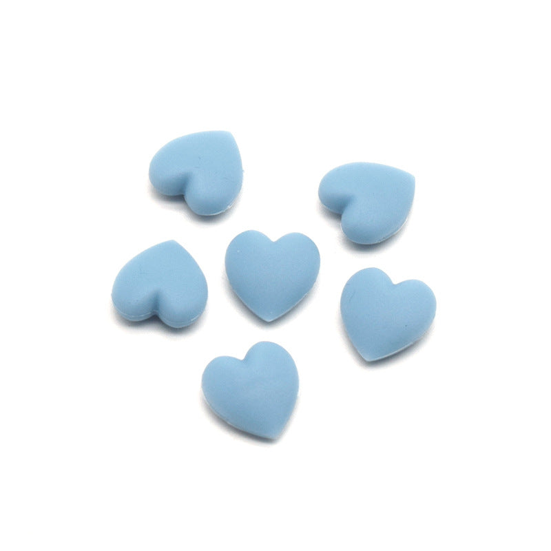 Dekorative Herzförmige Gummi Charms Karnz
