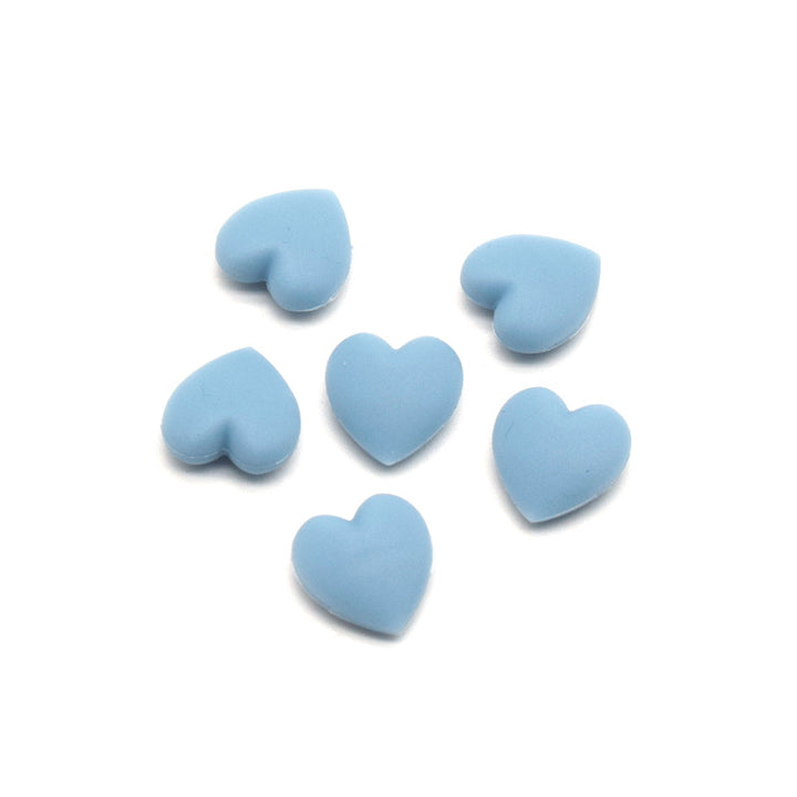 Dekorative Herzförmige Gummi Charms Karnz