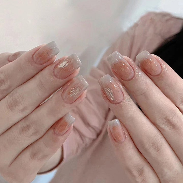 Elegante glanzende Press-On Nagelspitzen Karnz