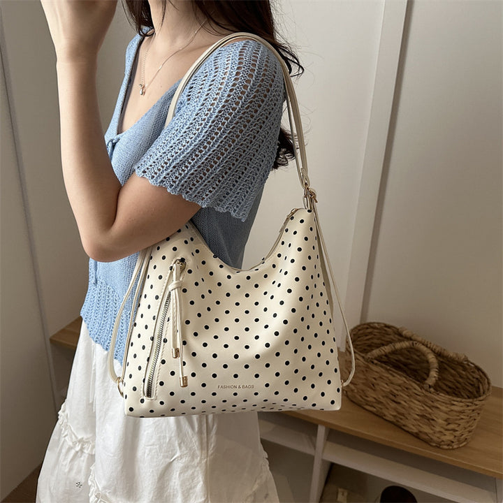 Polka Dot Fashion Schultertasche