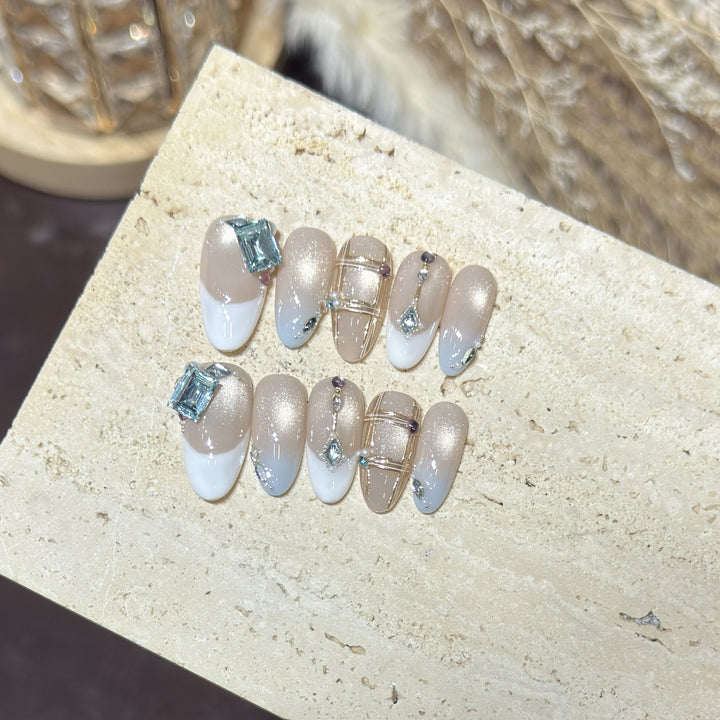 Elegantes Premium Press-On Nagelset