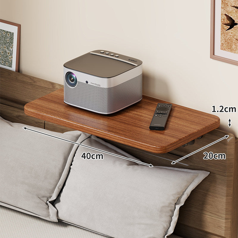Slim Floating Kopfteil Nachttischregal mit ultra-dünnem Profil und abgerundeten Ecken