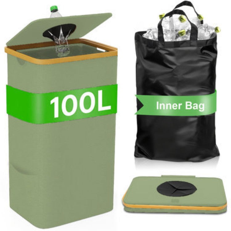 Multifunktionale Wäscheaufbewahrungsbox mit Bambusdeckel Karnz