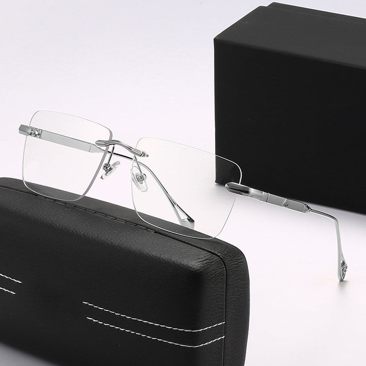 Damen modische quadratische Sonnenbrille mit luxuriösen Metall-Akzenten Karnz