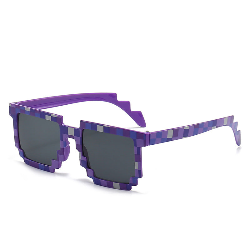 Pixelierte Design Quadrat Sonnenbrille