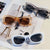 Damen stylische Sonnenbrille im angesagten Geometrie-Design Karnz