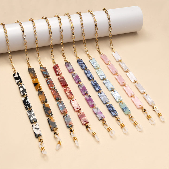 Chunky Abstract Pattern Eyewear Chain Karnz