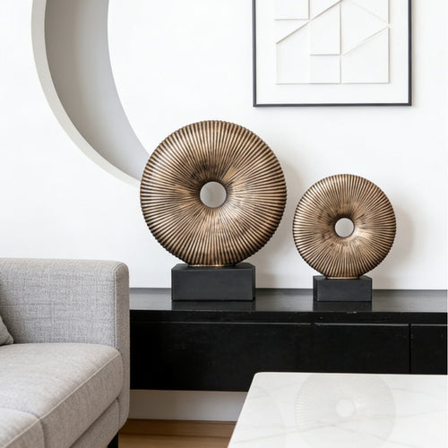 Dekorative runde Plattenskulptur
