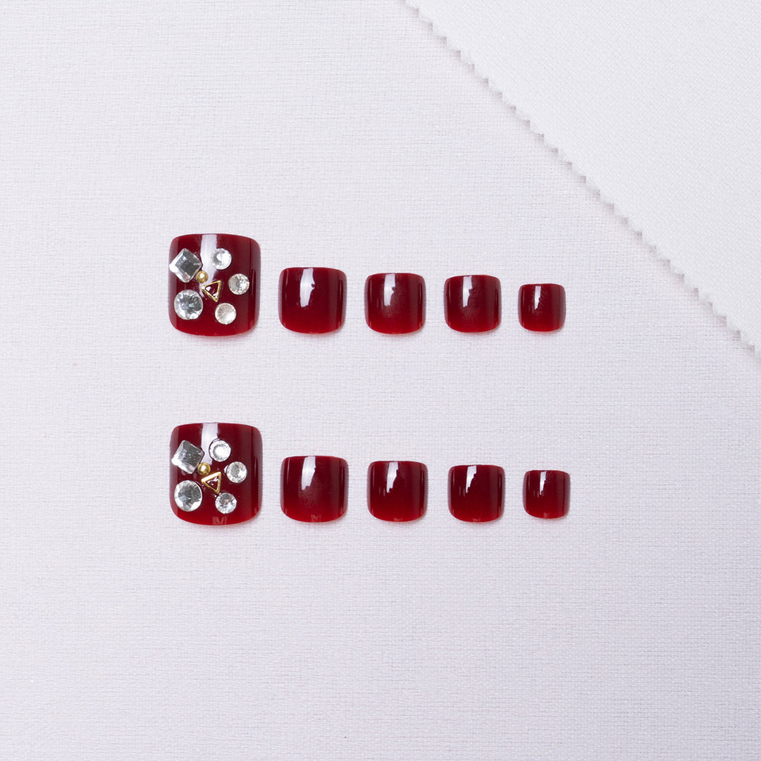 Rhinestone Dekorative Zehennagelkunst