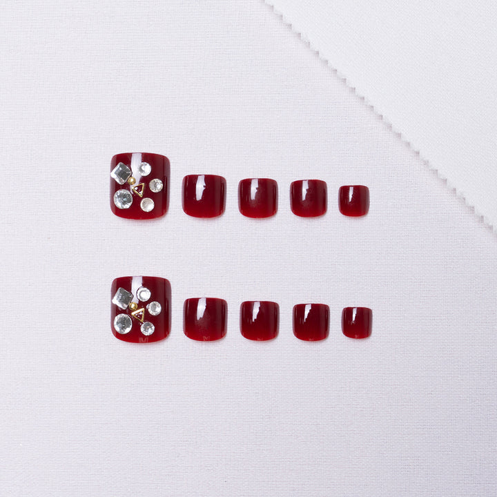 Rhinestone Dekorative Zehennagelkunst