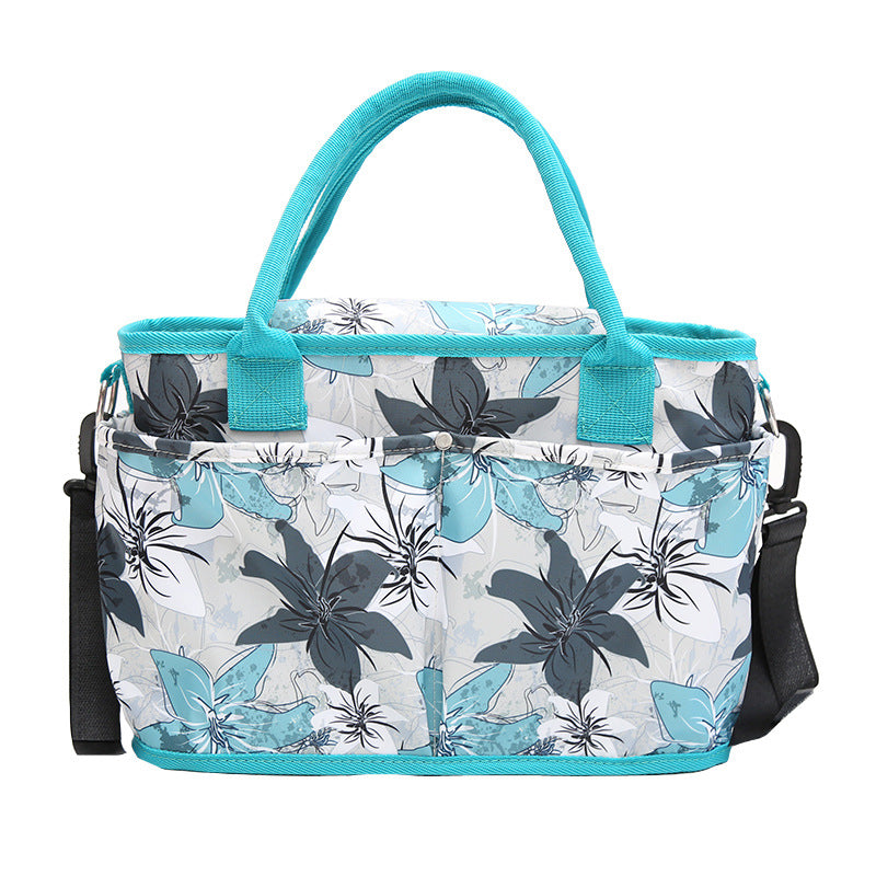 Multi-Taschen Blumenmuster Tote Bag Karnz
