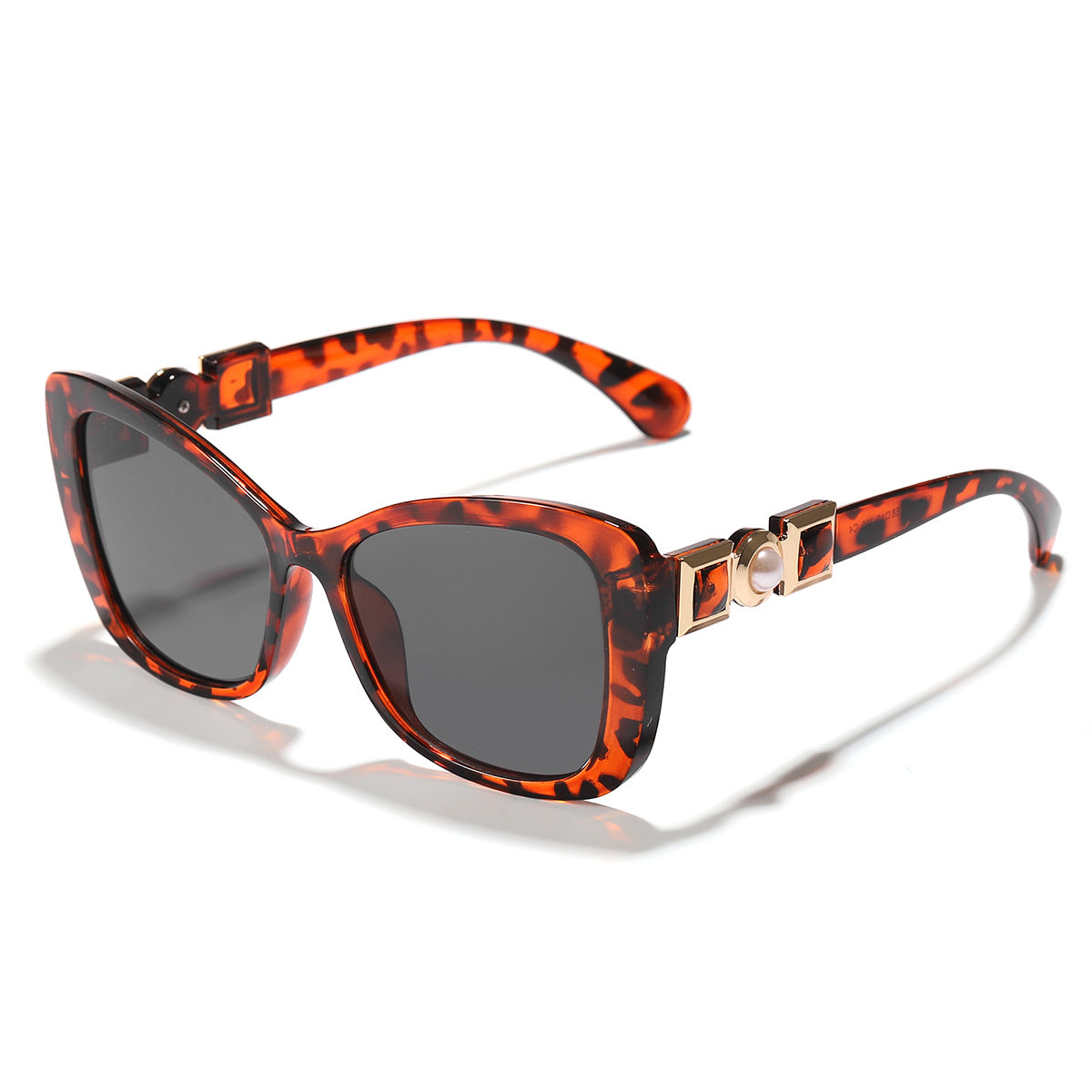 Damen Cat-Eye Sonnenbrille mit eleganter Metallverzierung Karnz