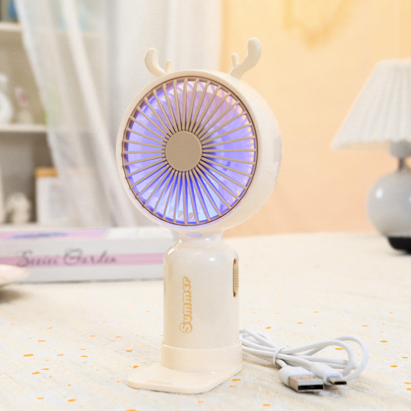 Damen Tragbarer LED-Handventilator im kreativen Tierdesign Karnz