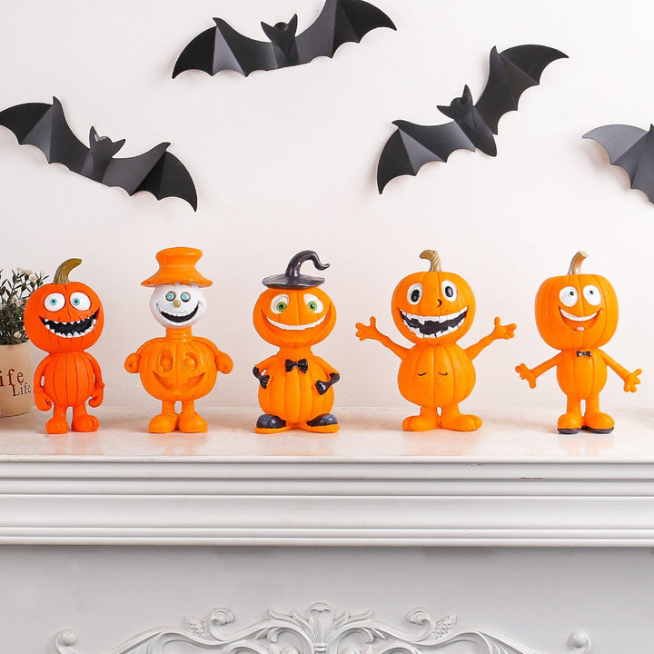 Lustige Halloween Kürbisfigur Karnz