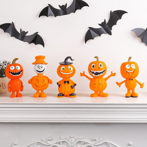 Lustige Halloween Kürbisfigur Karnz