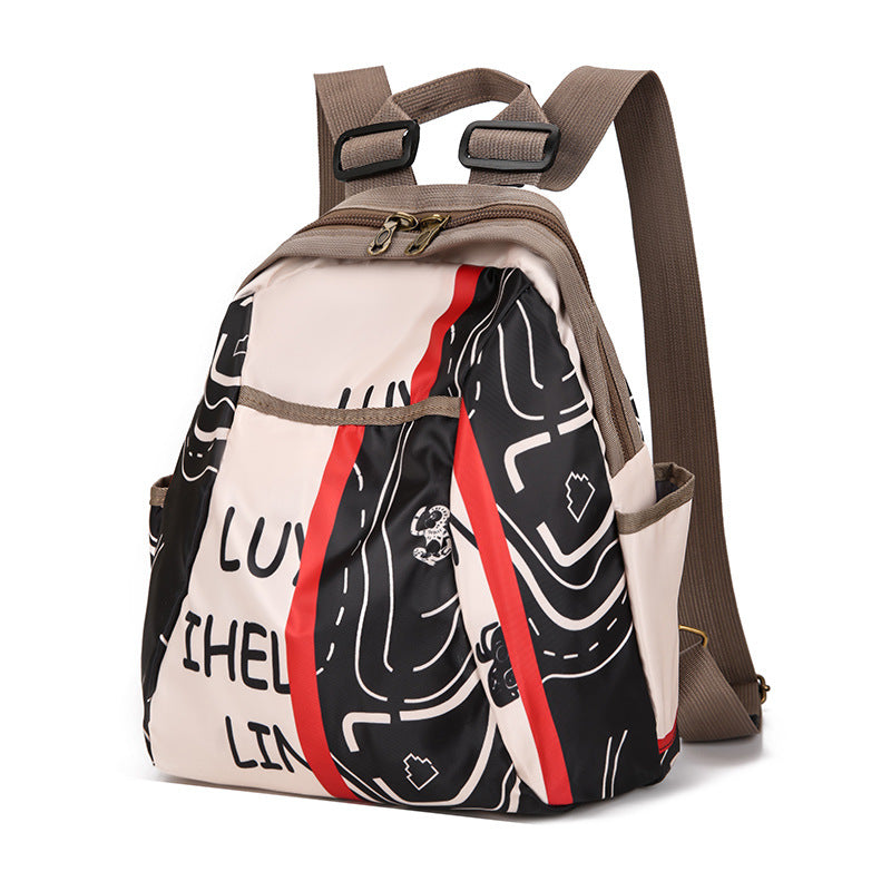 Stylischer Grafikdruck-Rucksack Karnz
