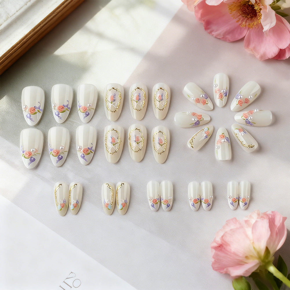 Floral Art Press-On Nail Set Karnz
