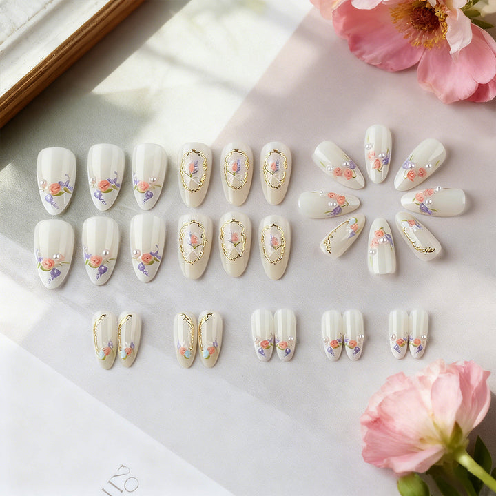 Floral Art Press-On Nail Set Karnz