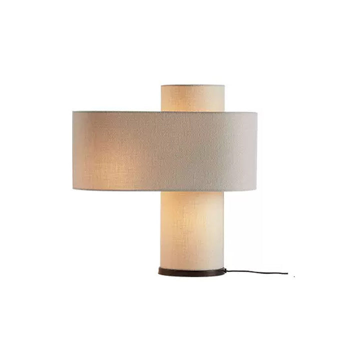 Elegante Stoff Tischlampe
