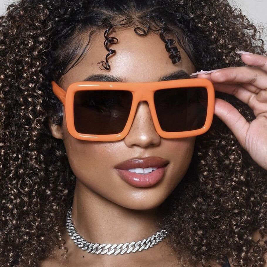 Damen modische Sonnenbrille im trendigen Oversized-Design Karnz