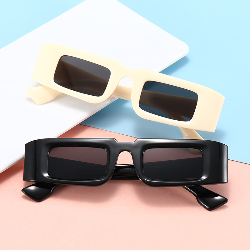 Damen Modische quadratische Sonnenbrille mit animalischem Muster Karnz