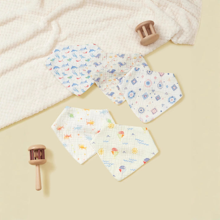 Weiche Musselin Baby Bandana Lätzchen Set Karnz