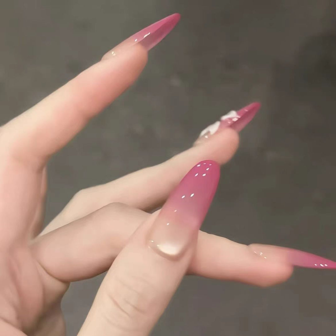 Premium Künstlerische Ombre Nagelverlängerungen Karnz
