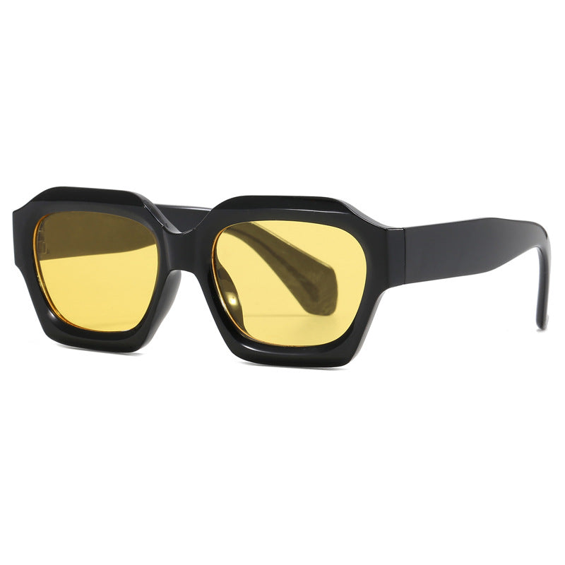 Damen modische geometrische Oversized-Sonnenbrille Karnz