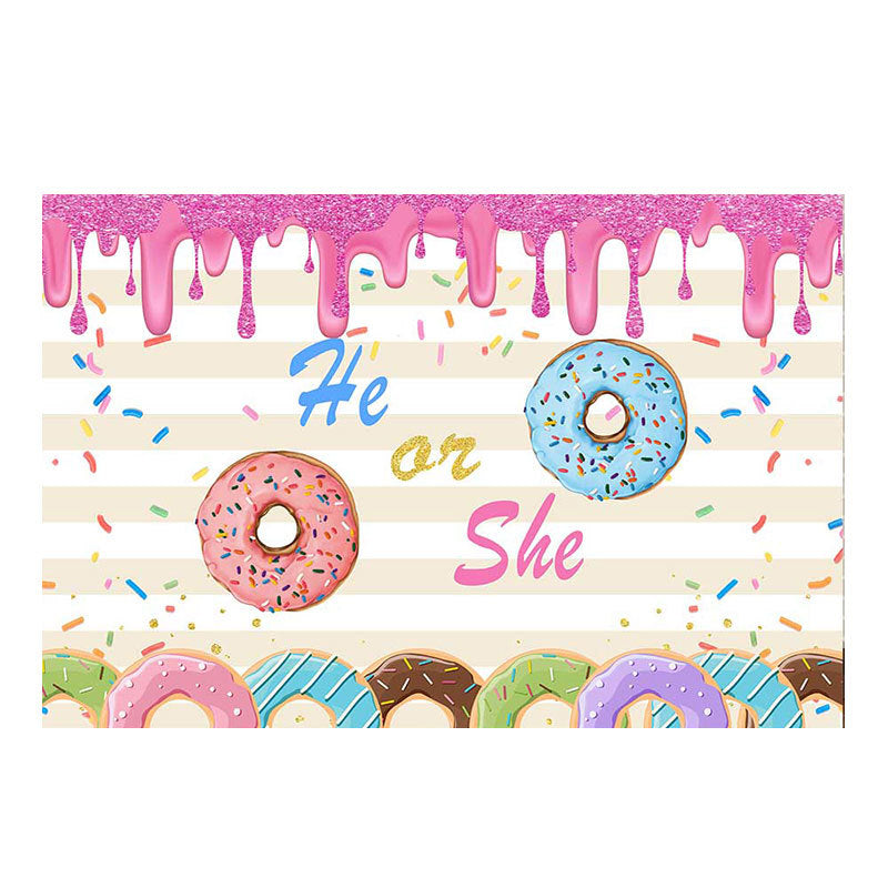 Kinderspielerische Donut-Themen Wandkunst Karnz
