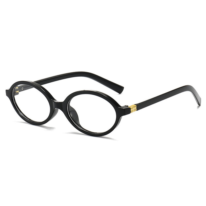 Vintage Oval Frame Sonnenbrillen