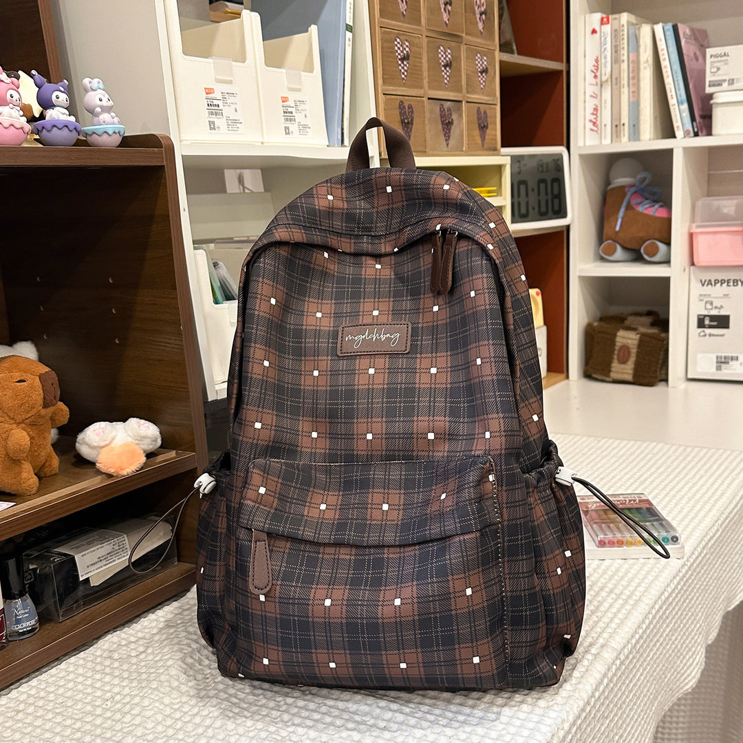 Trendiger Karomuster-Rucksack Karnz