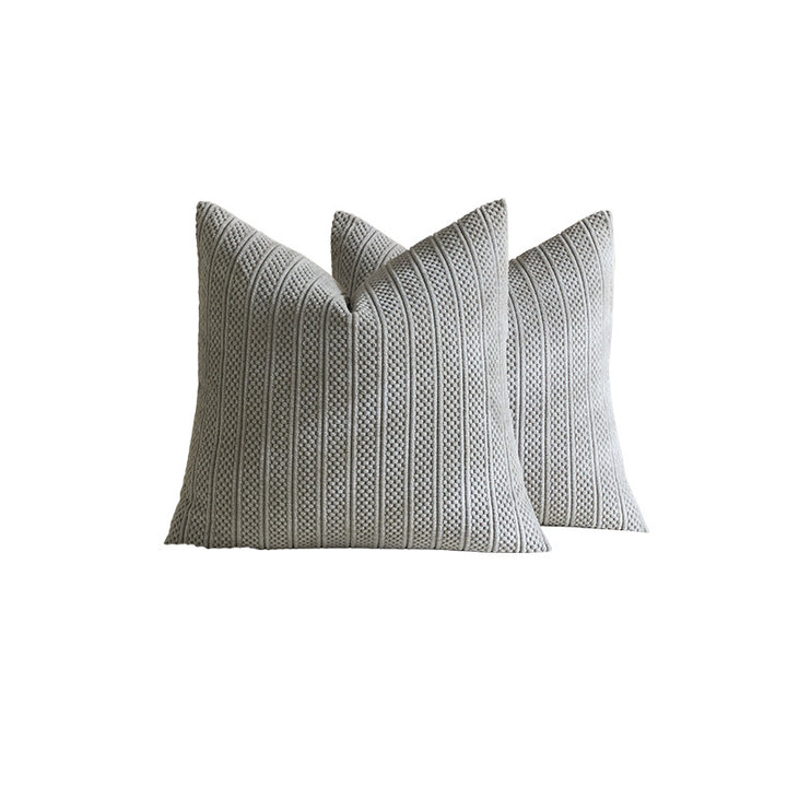 Chunky Ribbed Strick Quadrat Kissenbezüge Set