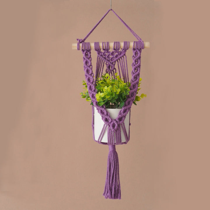 Elegante Makramee Pflanzenhänger Karnz