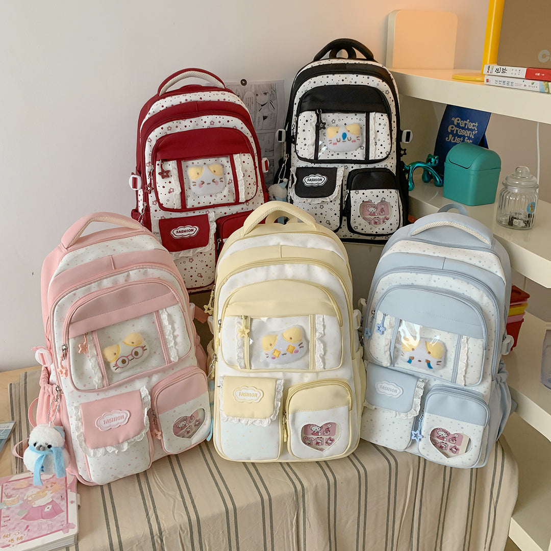 Stylische Sternen-Print Freizeit-Rucksack Karnz