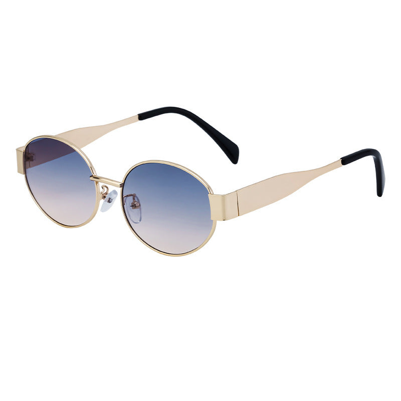 Damen modische Sonnenbrille im eleganten ovalen Design Karnz