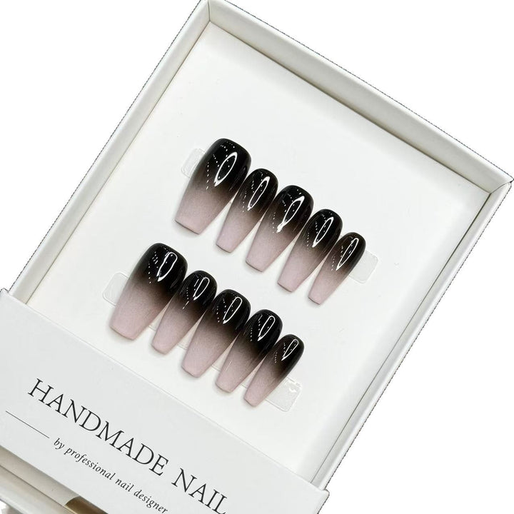 Elegante Ombre Druck-Nagelset  1791774068