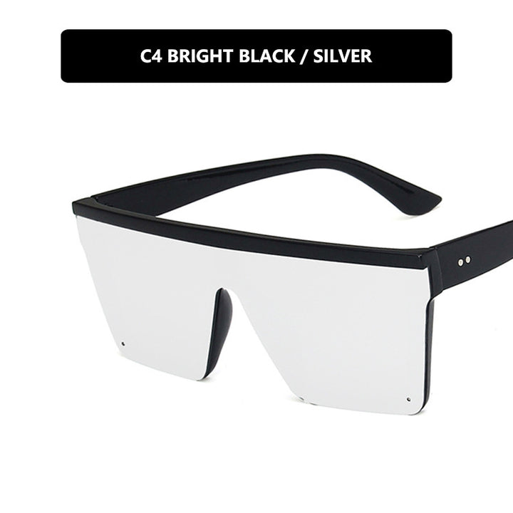 Damen futuristische Sonnenbrille im schützenden Oversized-Format Karnz